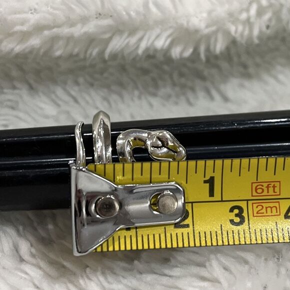 925 STERLING SILVER KING COBRA SNAKE SERPENT RING 6.75~7.50 ADJUSTABLE GOTH - Picture 8 of 9